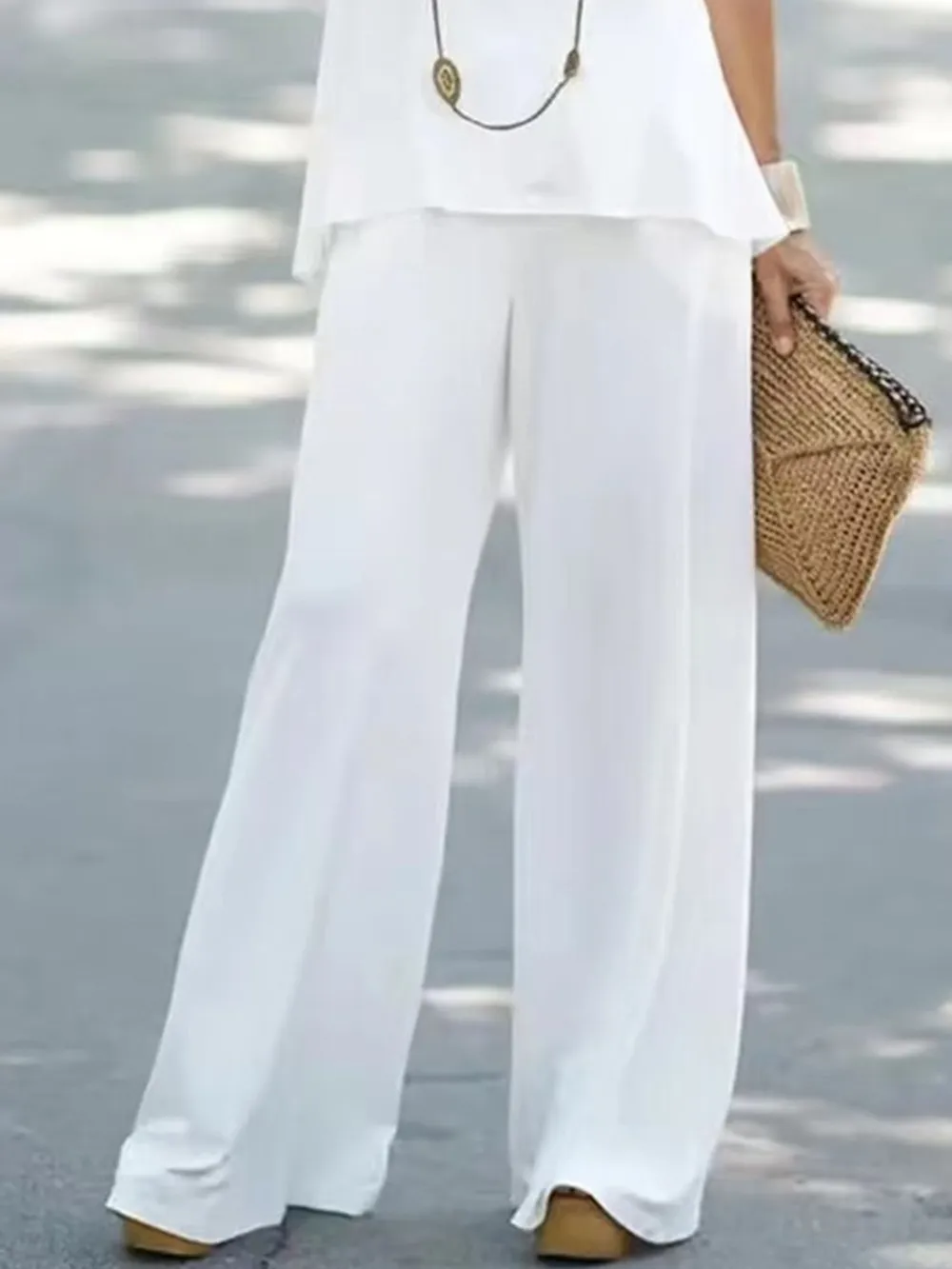 Halter Top and Wide Leg Pants Matching Set, image 4