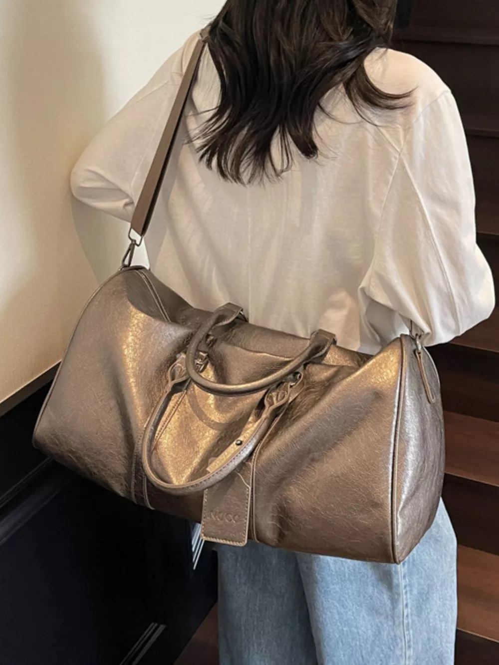 PU Leather Duffle Bag, image 5