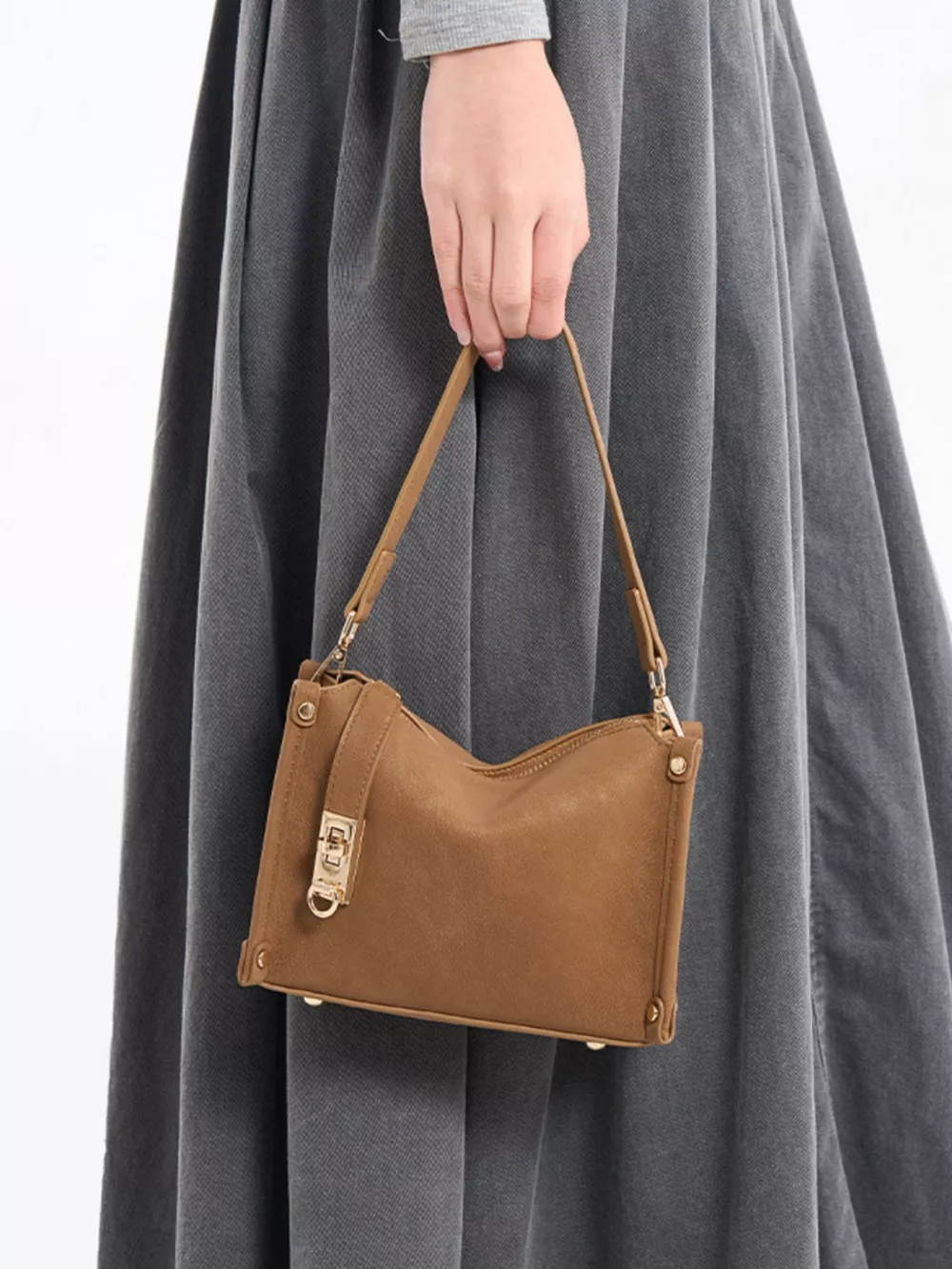 PU Leather Crossbody Bag with Adjustable Strap, image 14