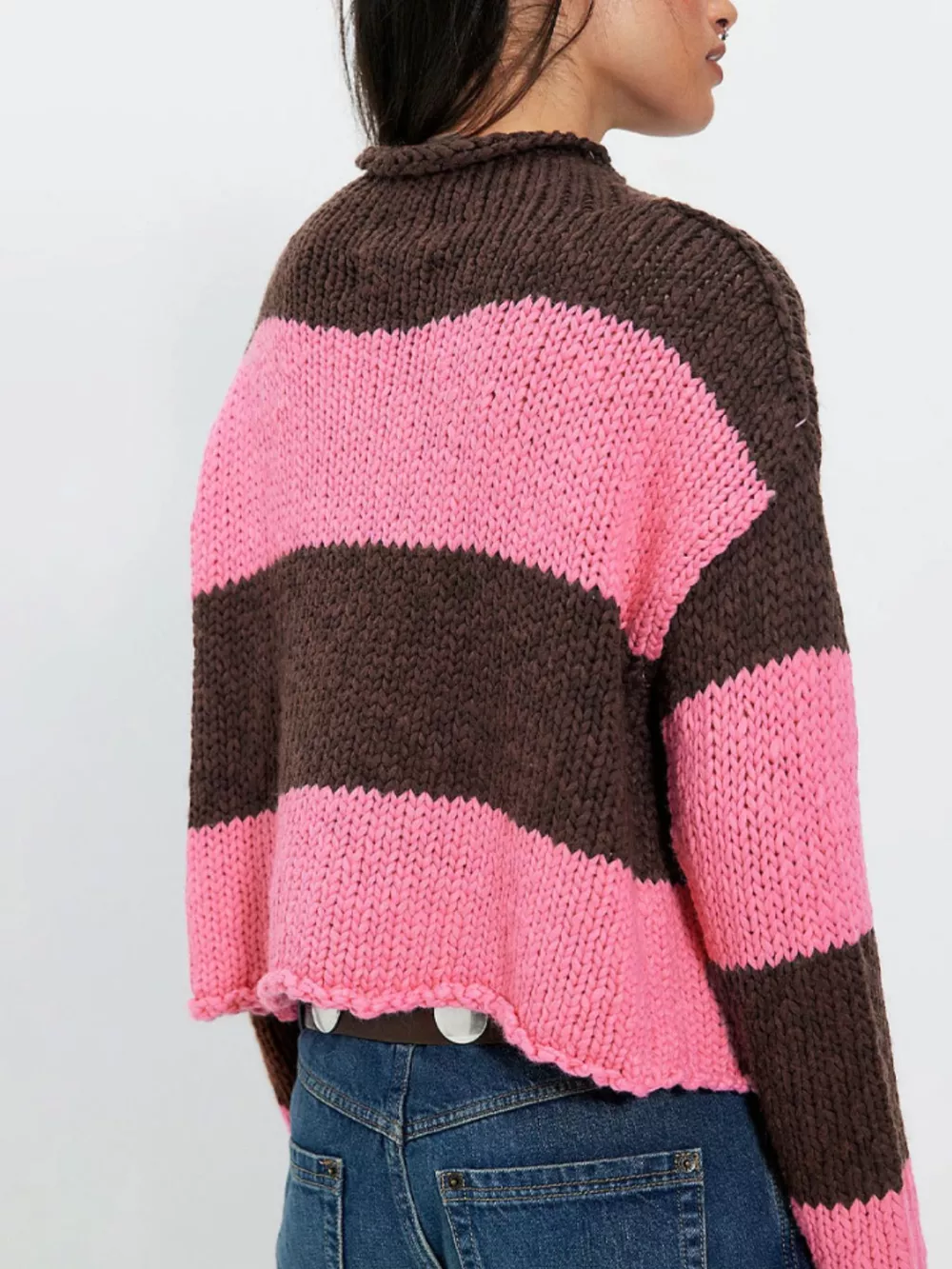 Chunky Knit Striped Sweater, image 7