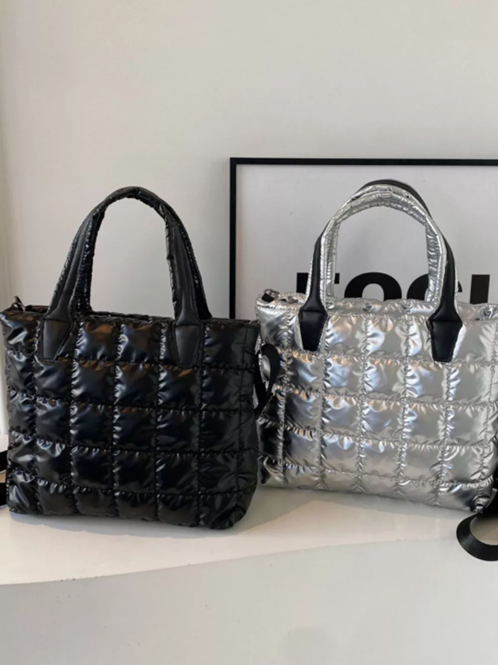 Bubble Textured Tote Crossbody Bag, image 2
