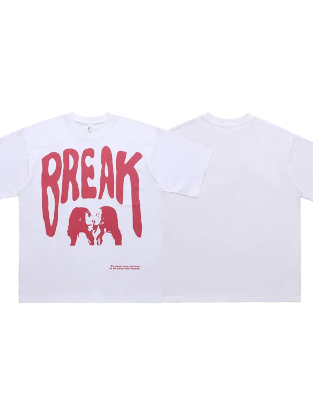 Men's Oversized Graphic Round Neck T-Shirt, image 6