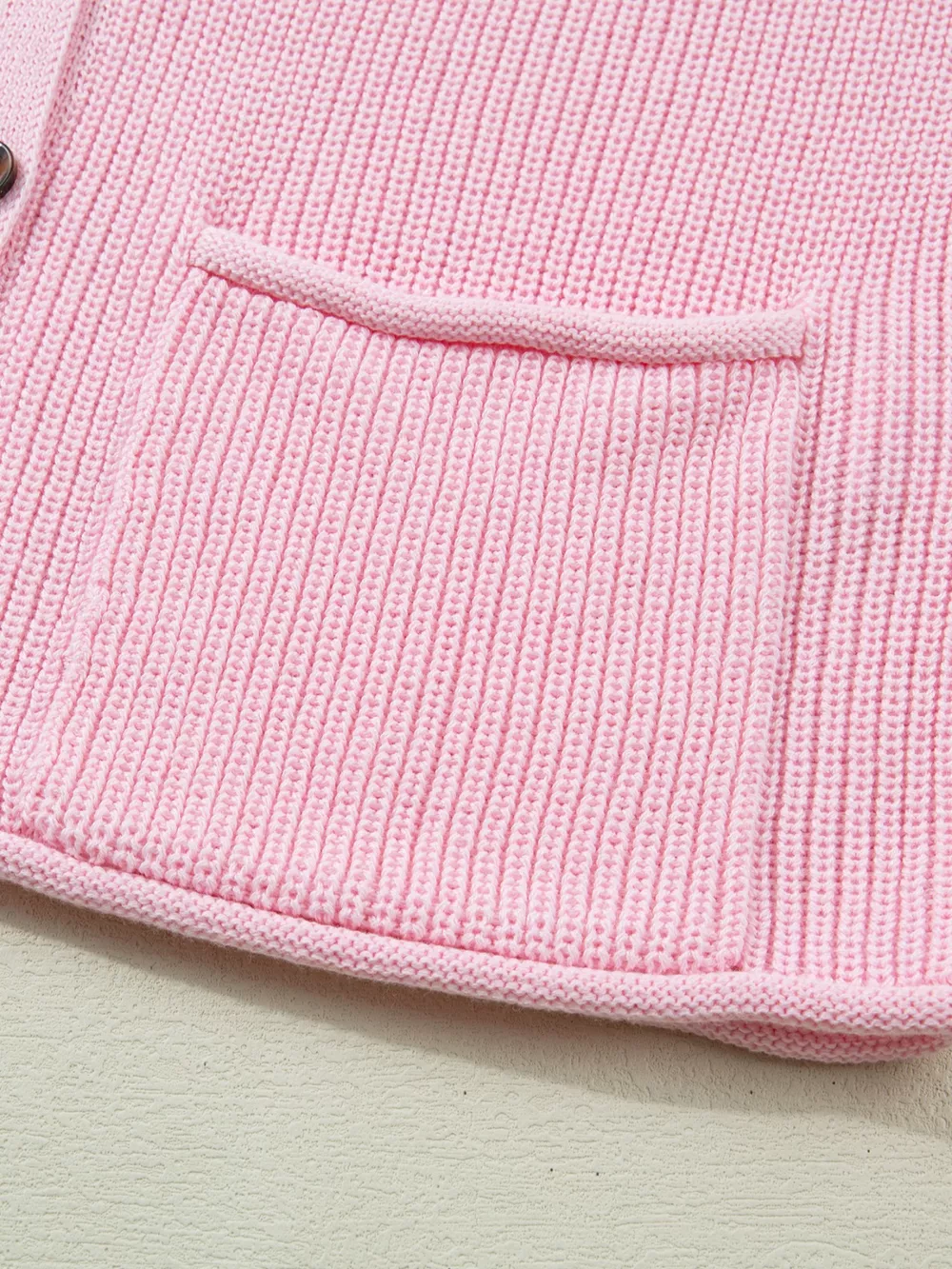 Solid Color Knit V Neck Button Front Sweater Vest, image 12