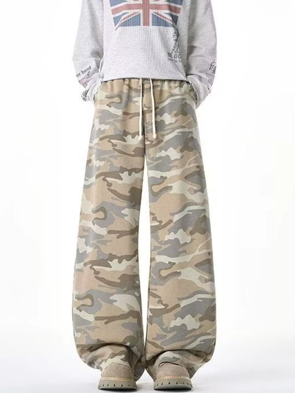 Men's Camouflage Wide-Leg Pants, image 2