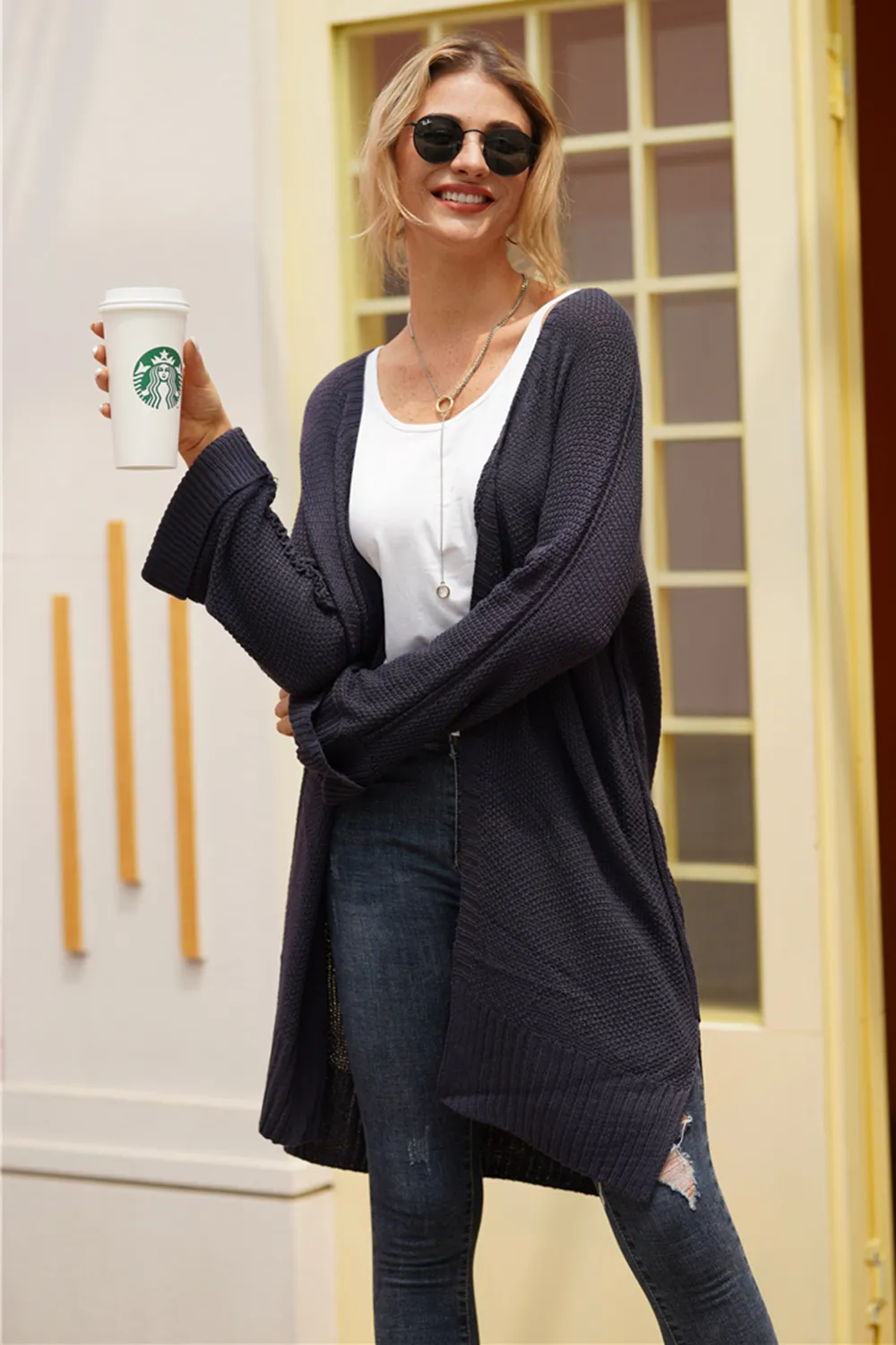 Open Front Long Sleeve Cardigan, image 20