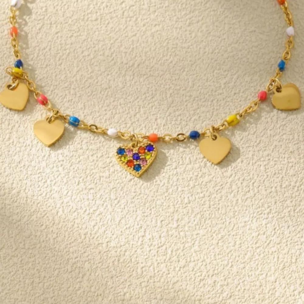 18K Gold-Plated Heart Charm Necklace, image 4