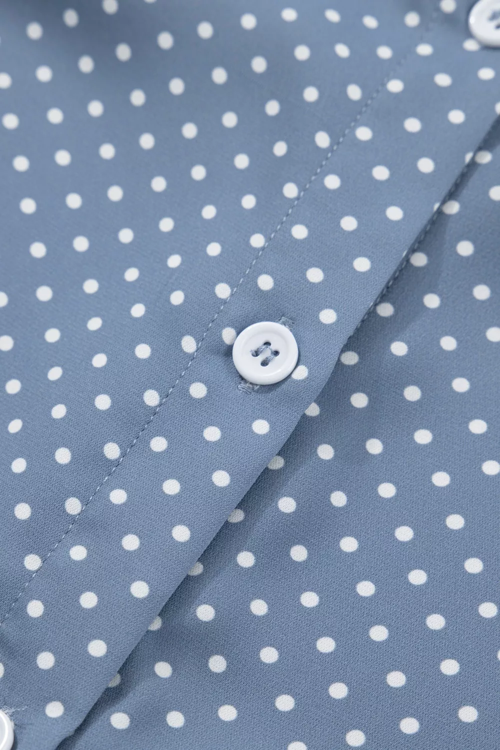 Dotted Print Cuffed Short Sleeve Shirt, image 10