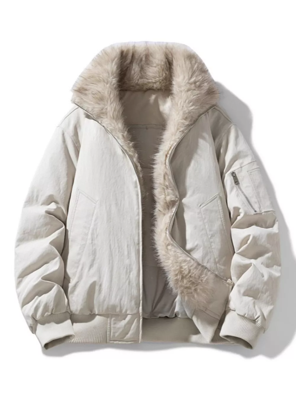 Men's Plus Size Zip Up Bomber Jacket