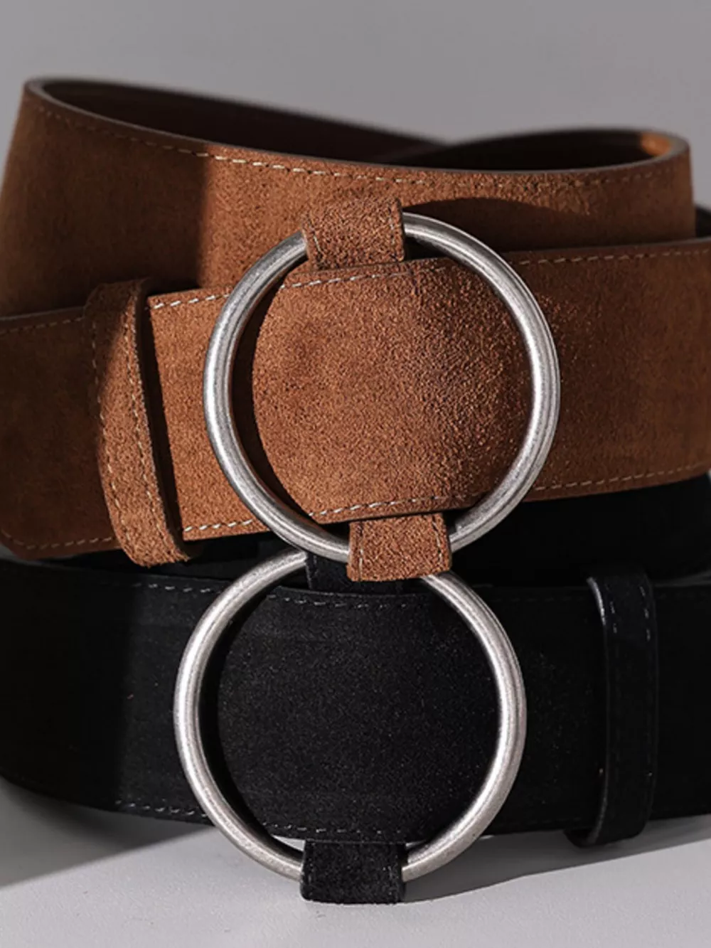 Wide Waist Belt with Circle Buckle, image 3