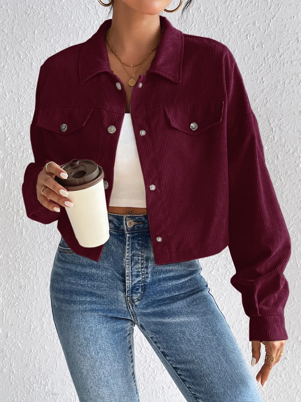 Snap Down Long Sleeve Jacket, image 17