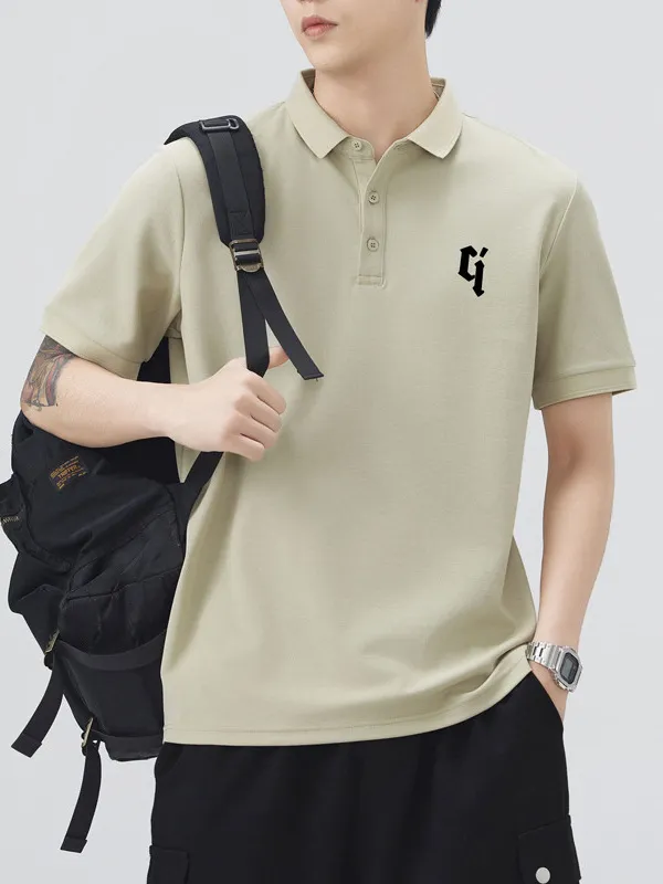 Men's Plus Size Button Detail Short Sleeve Polo, image 6
