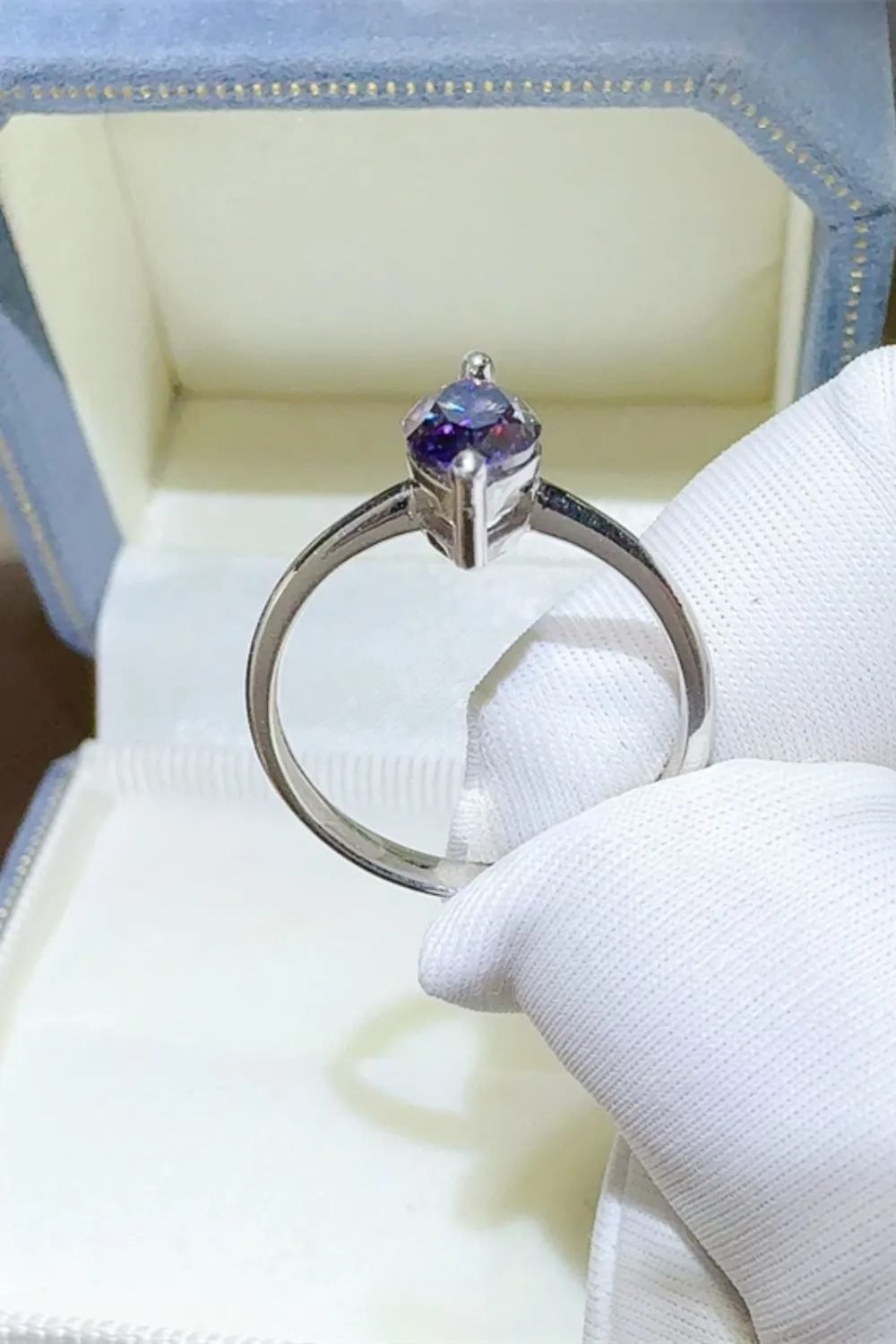 2 Carat Moissanite 925 Sterling Silver Ring, image 4
