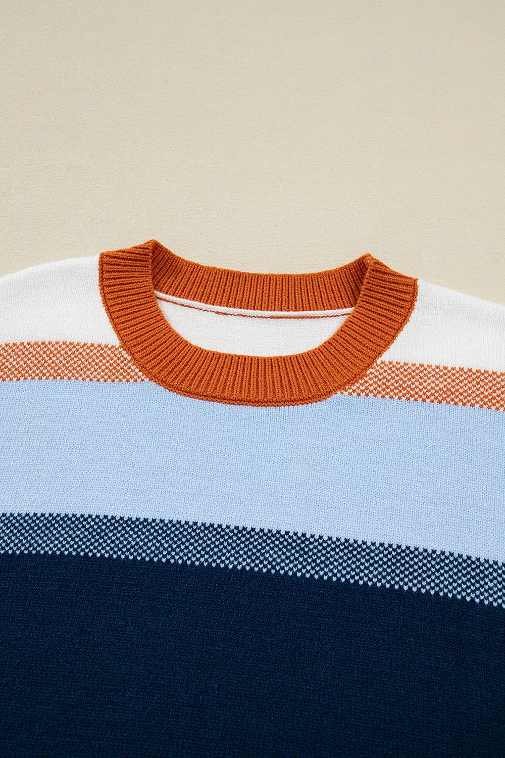 Color Block Round Neck Tunic Sweater, image 8