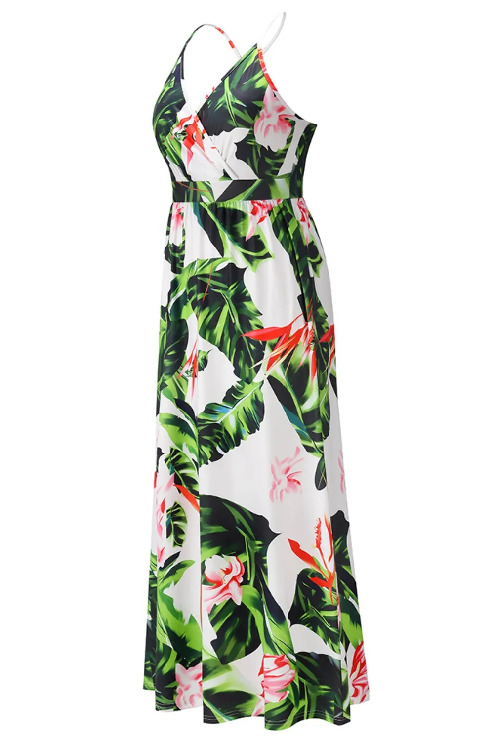 Crisscross Printed Surplice Cami Dress, image 16