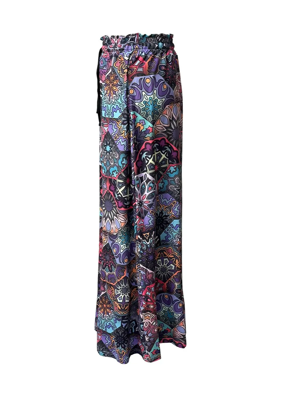 Printed Maxi Skirt with Pockets, image 11
