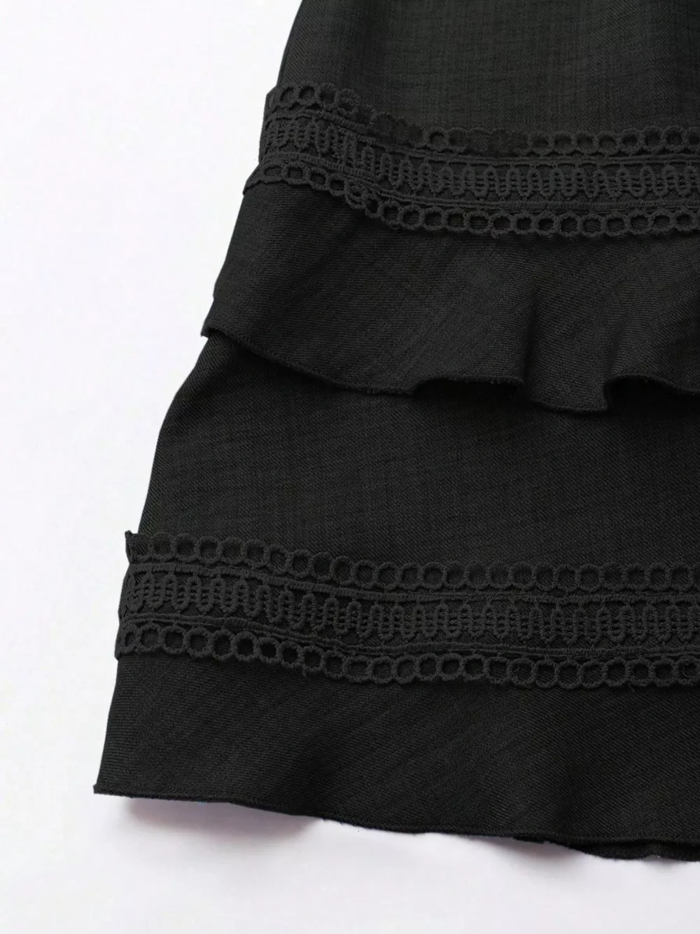 Lace Detail V-Neck Mini Dress, image 10