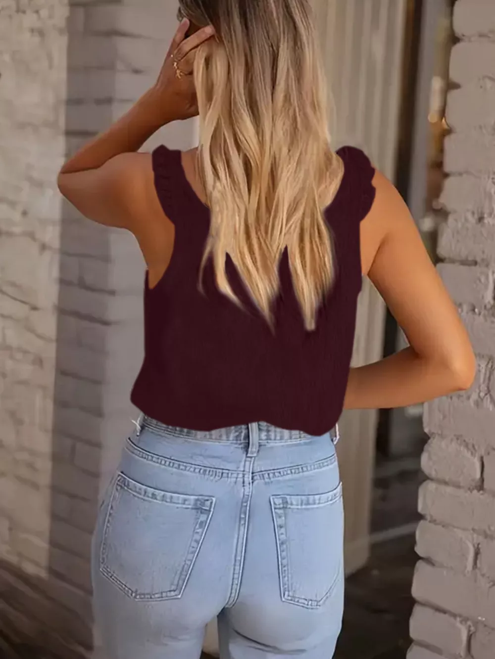 Textured Button-Up Tank, image 8