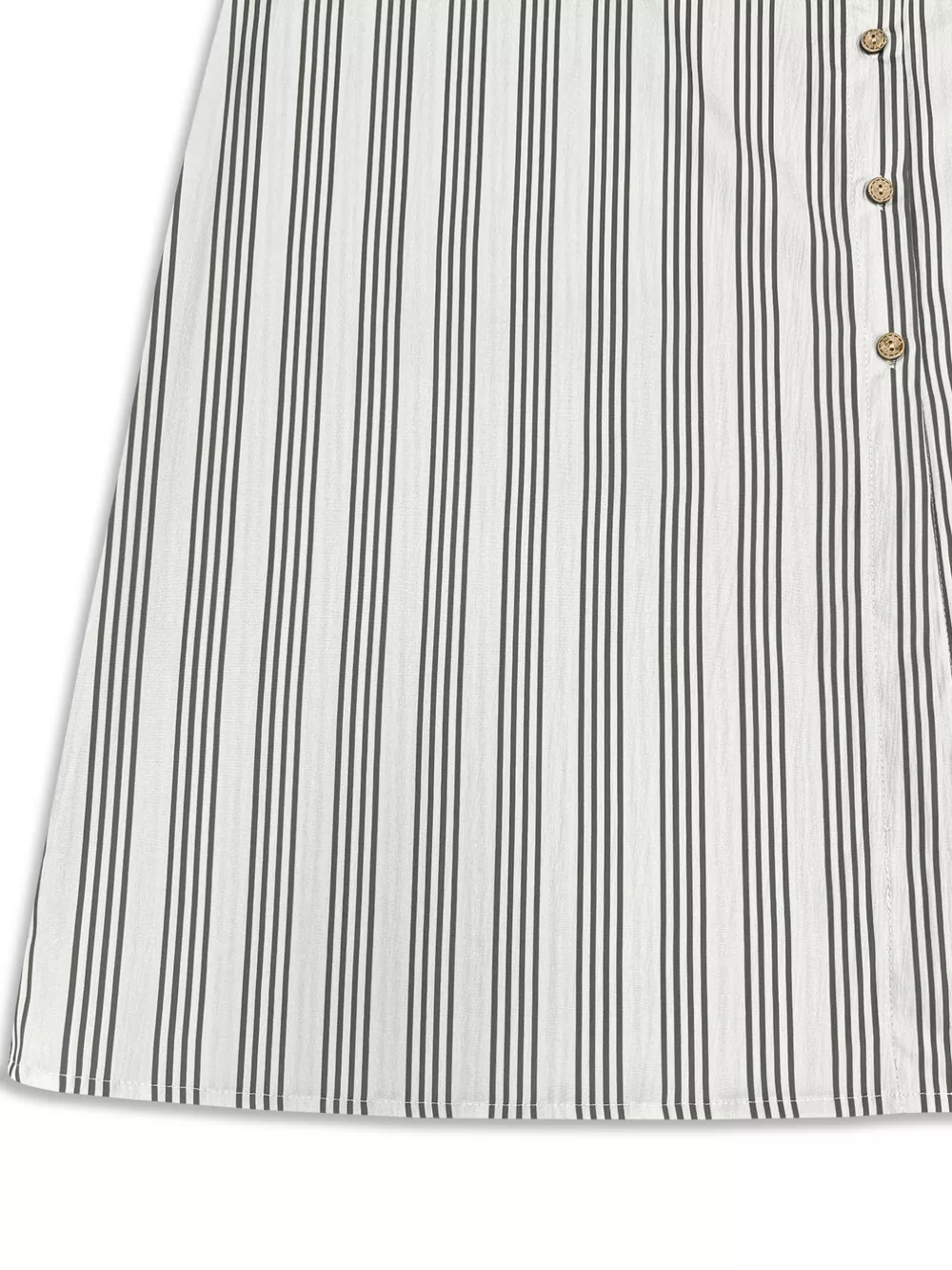 Plus Size Striped Button Front Midi Dress, image 8