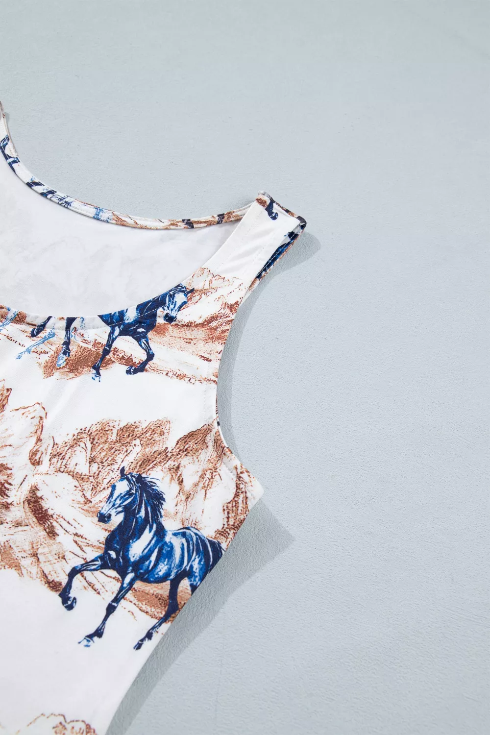 Horse Hat Western Slim Tank Top, image 7
