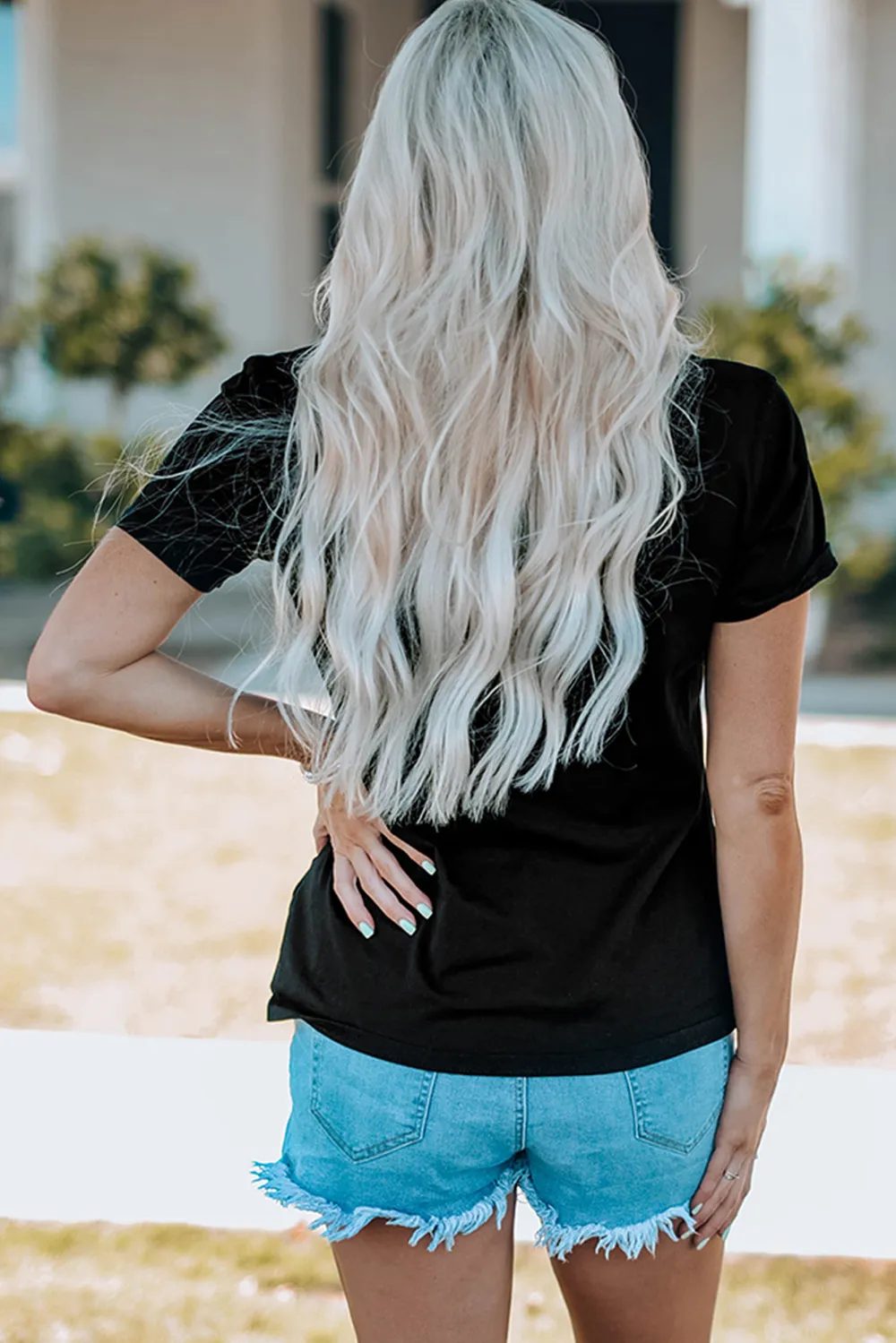 Lobster Print Round Neck Short Sleeve T-Shirt, image 3