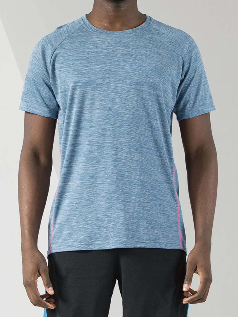 Men's Plus Size Round Neck Short Sleeve Active T-Shirt, image 2
