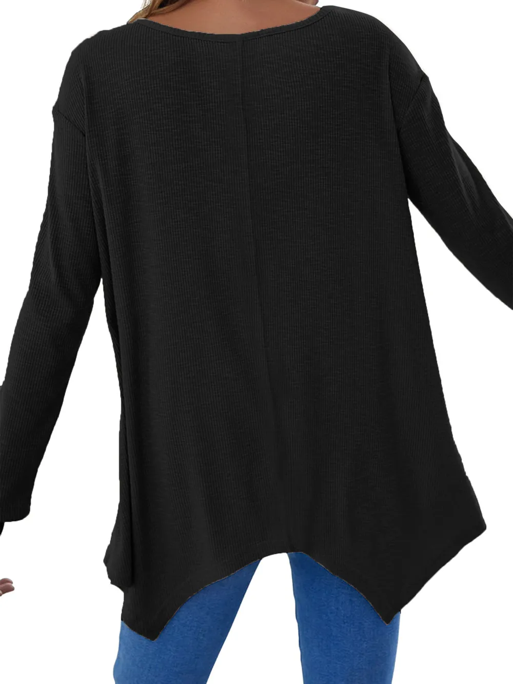 Full Size V-Neck Long Sleeve T-Shirt, image 12