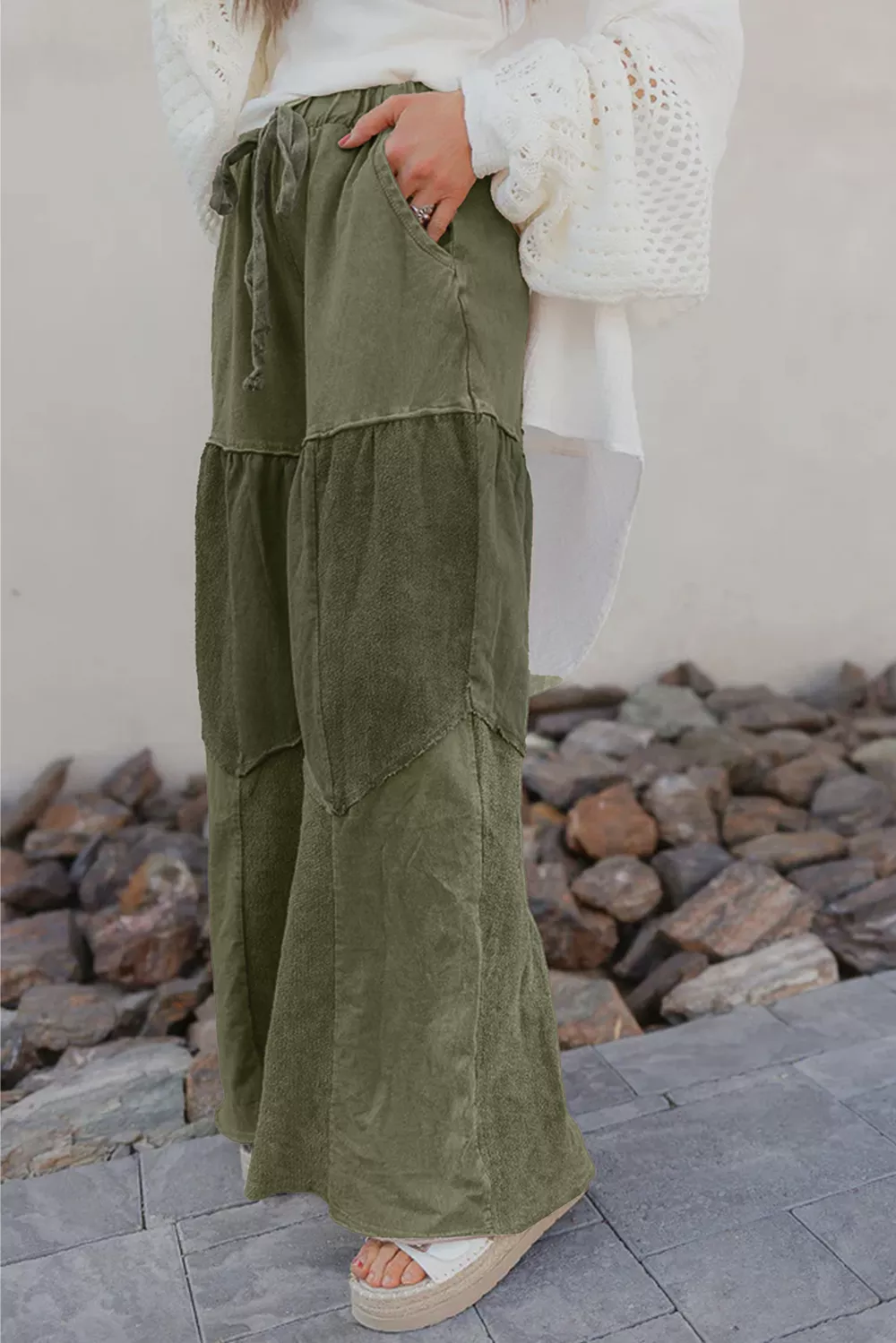 Tiered Wide Leg Pants, image 7