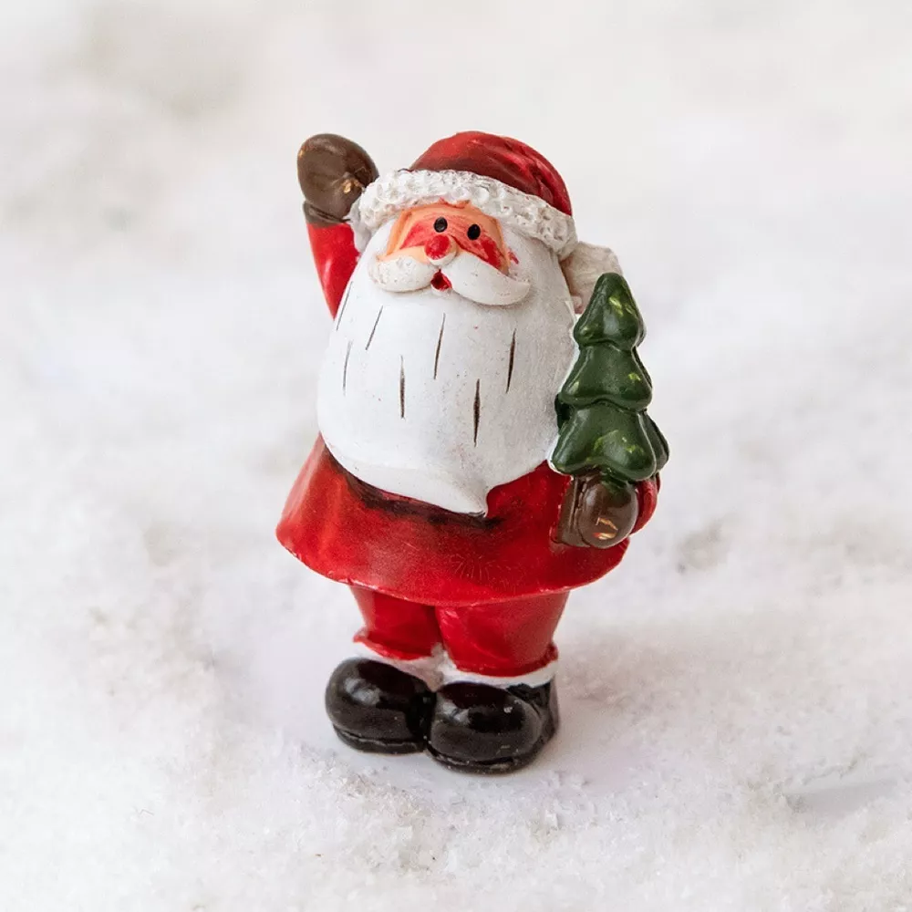 Christmas Santa Claus Miniature Figurine Ornament, image 5