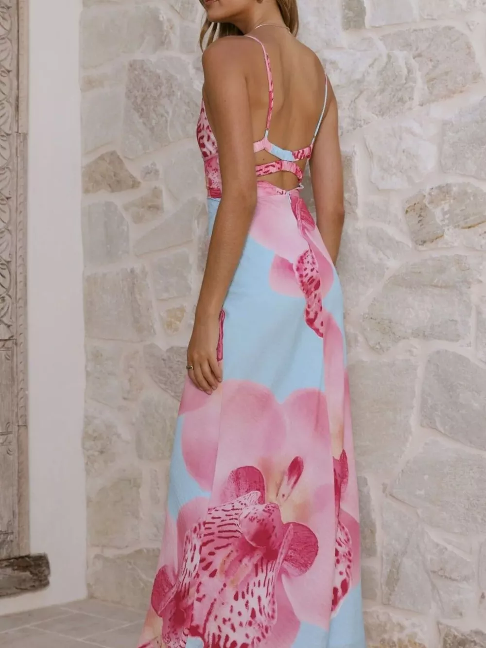 Floral Print Spaghetti Strap Dress, image 11