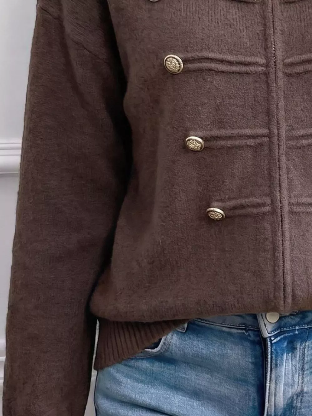 Zip-Up Long Sleeve Cardigan, image 6