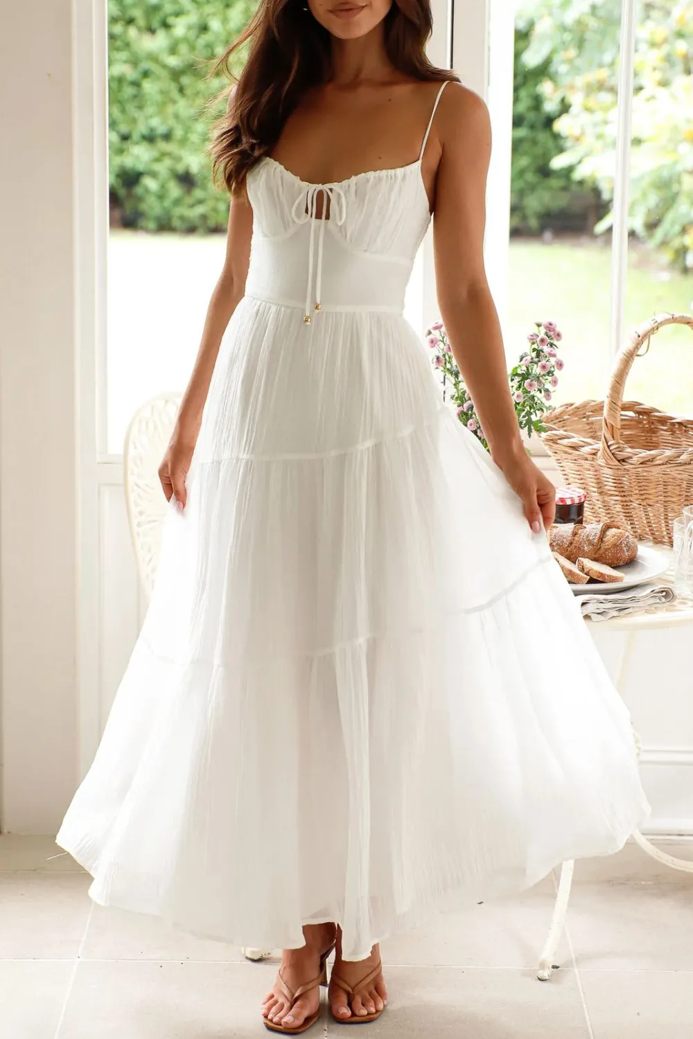 Ruched Smocked Back Cami Dress, image 20