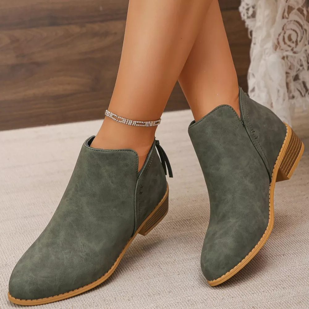 Point Toe Block Heels Boots, image 19