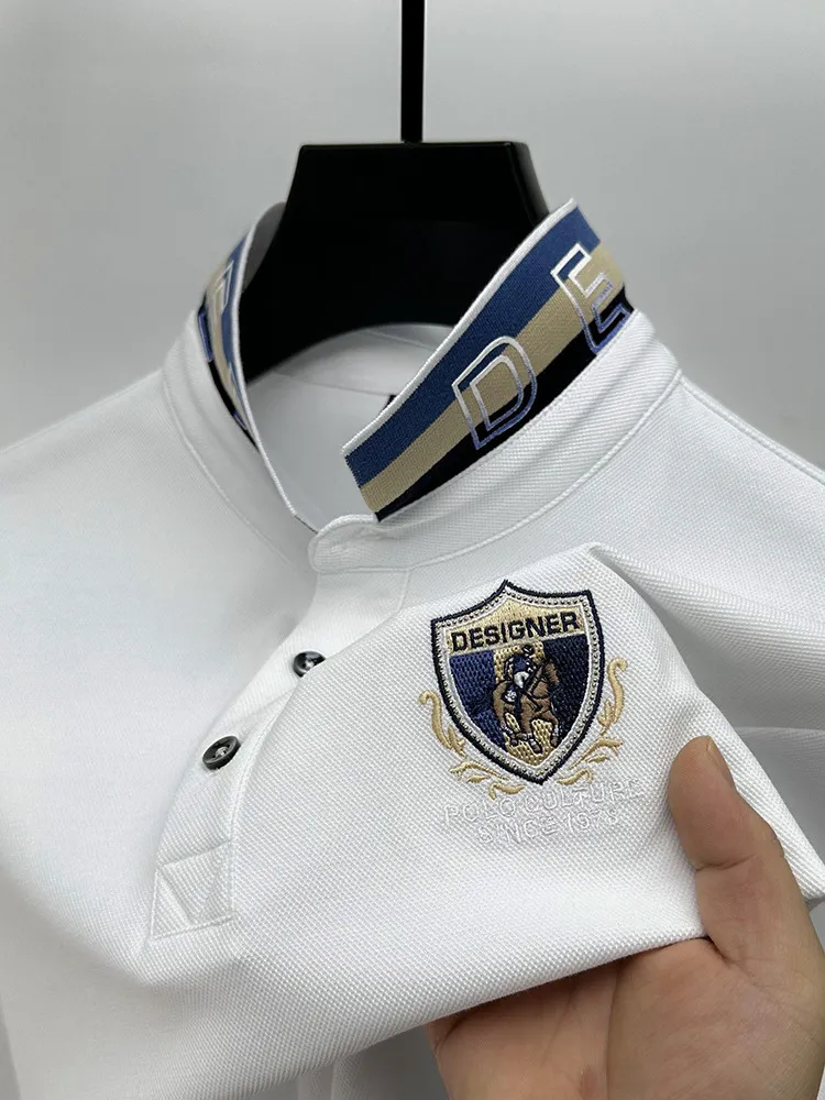 Men's Plus Size Button Detail Short Sleeve Polo, image 8