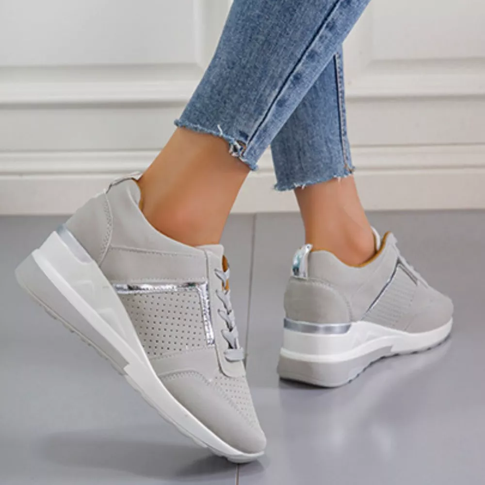 Lace Up Wedge Sneakers, image 14