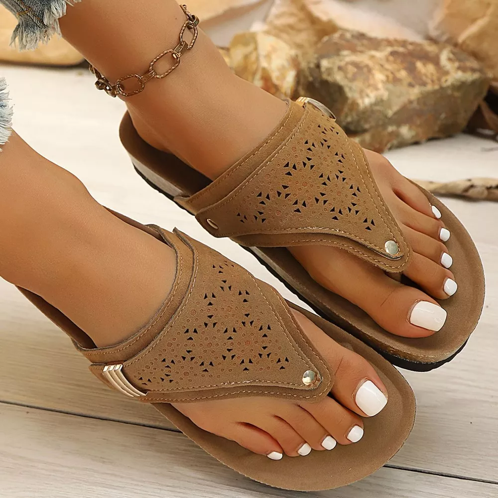 Toe Post Hollow-Out Sandals, image 6
