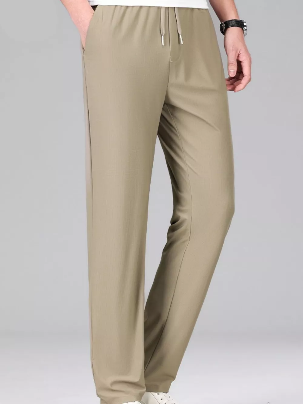 Men's Plus Size Casual Drawstring Pants, image 7