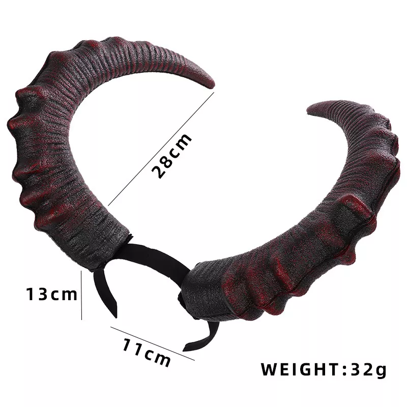 Halloween Gothic Big Horn Headband, image 4