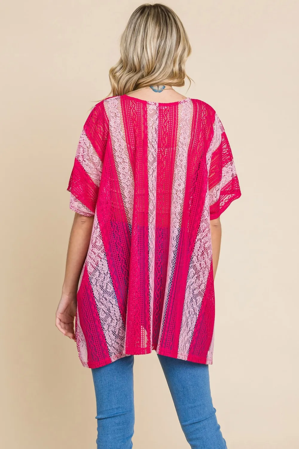Cotton Bleu by Nu Label V Neck Drop Shoulder Oversize Top, image 2