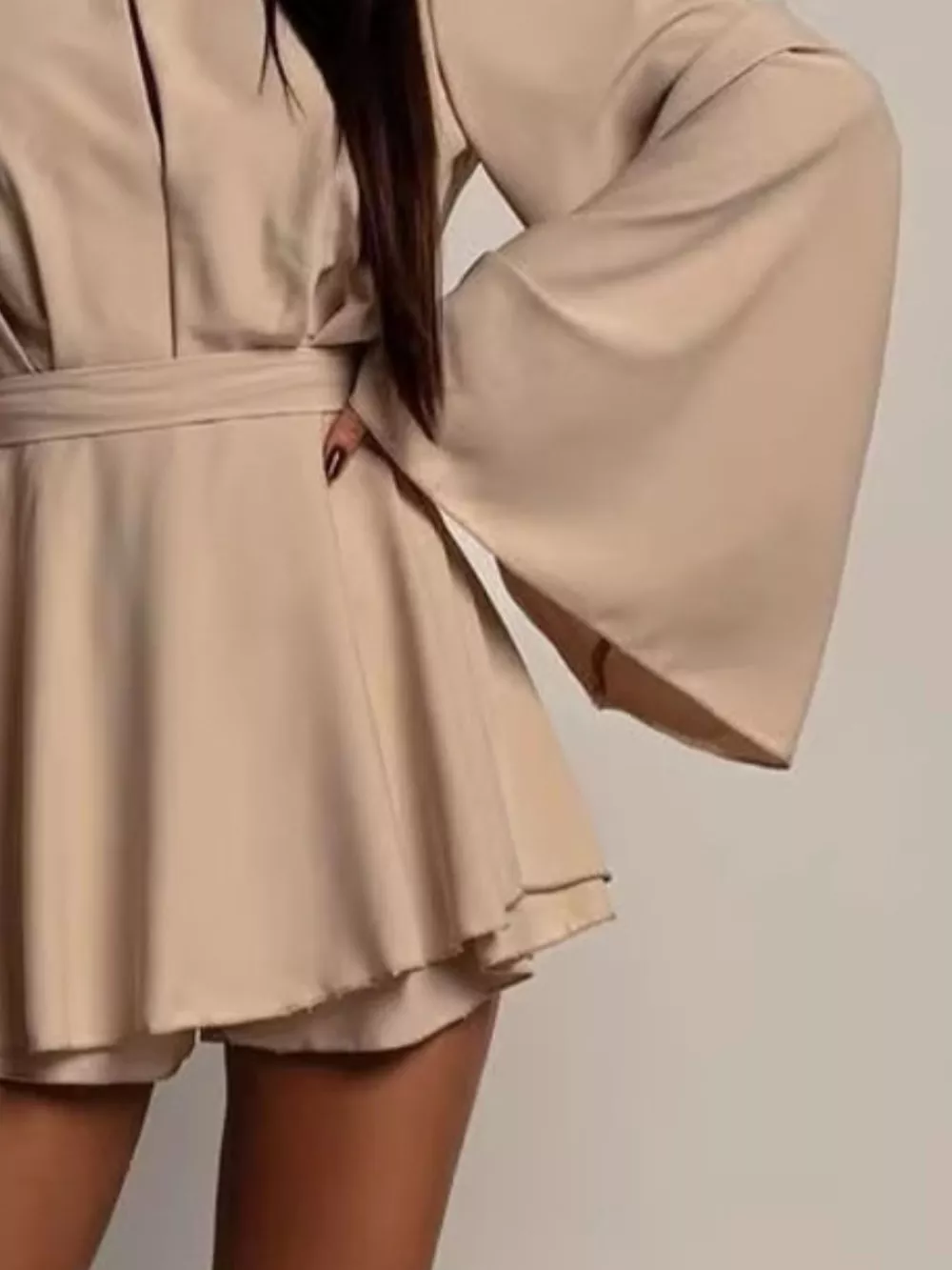 Flare Sleeve Mini Dress, image 6