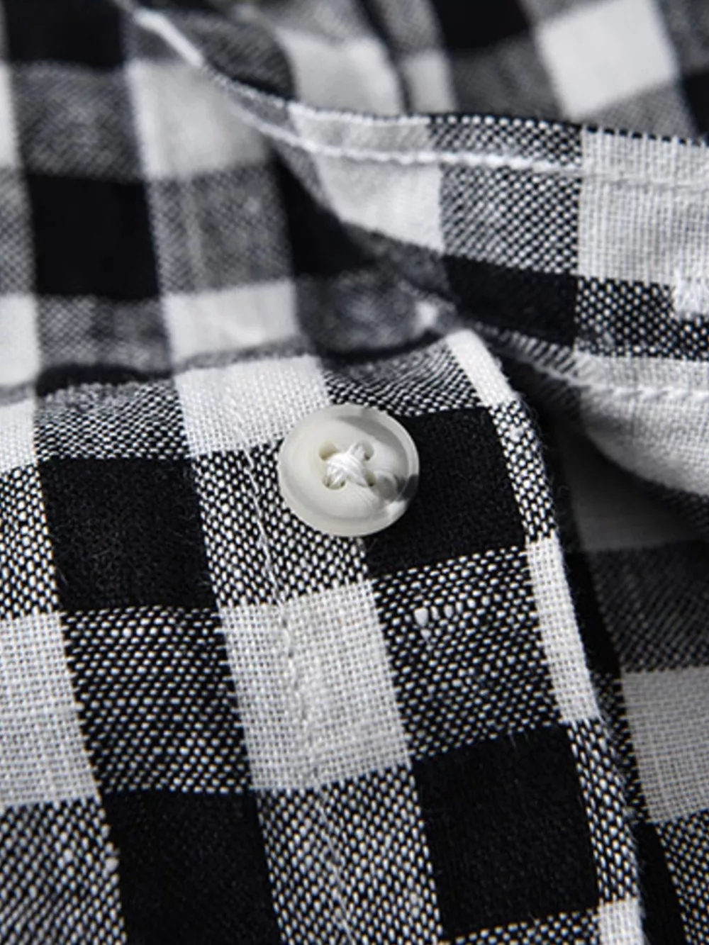 Men's Plus Size Plaid Button Up Short Sleeve Shirt, image 3