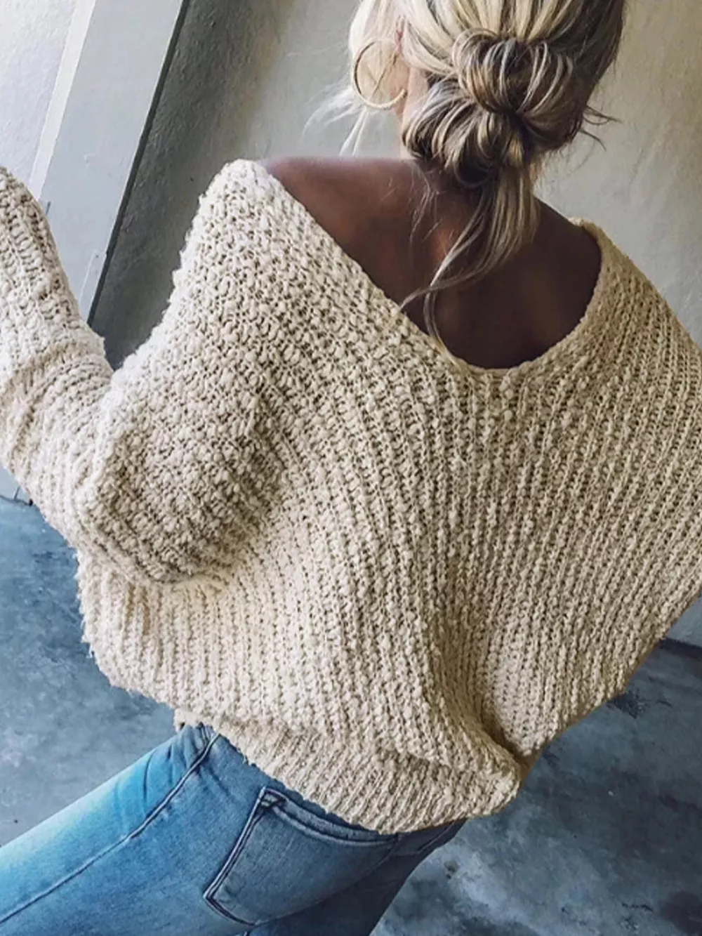 Loose Fit Long Sleeve Sweater, image 5