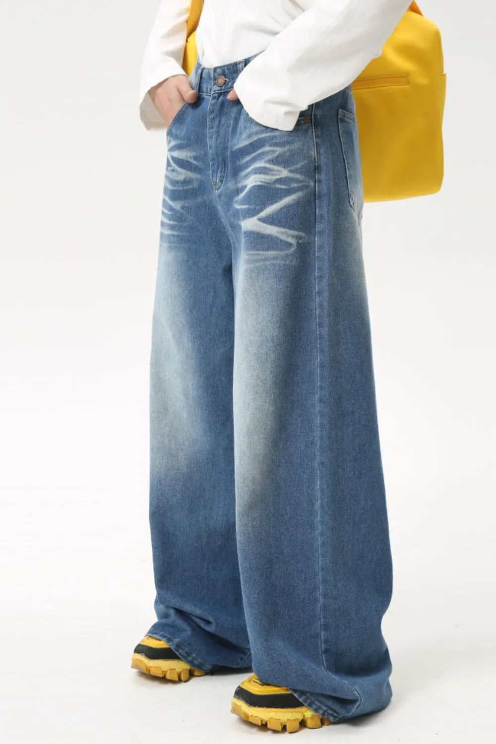 Wide Leg Jeans with Pockets, image 2
