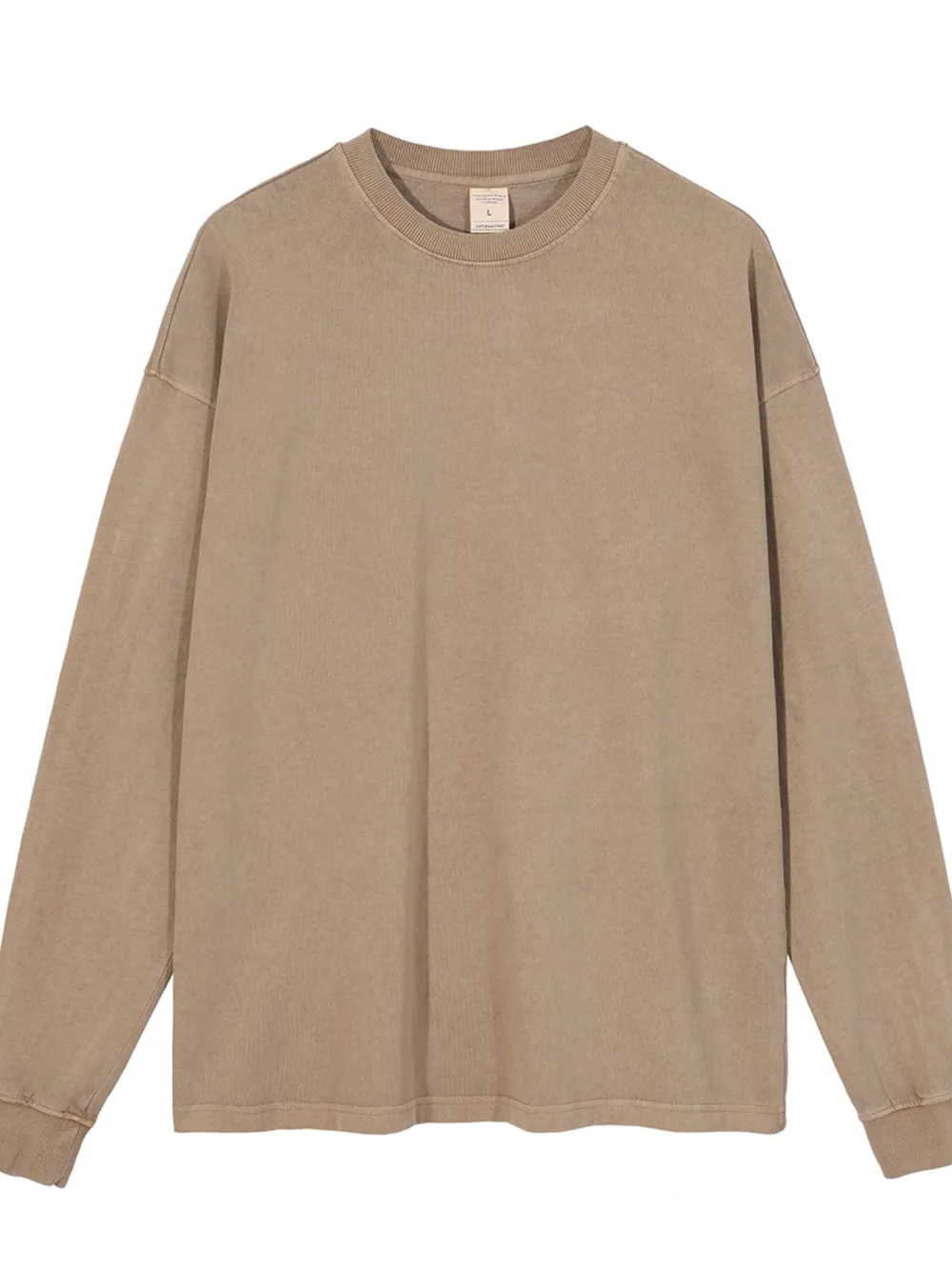 Men's Oversized Long Sleeve Casual T-Shirt, image 11
