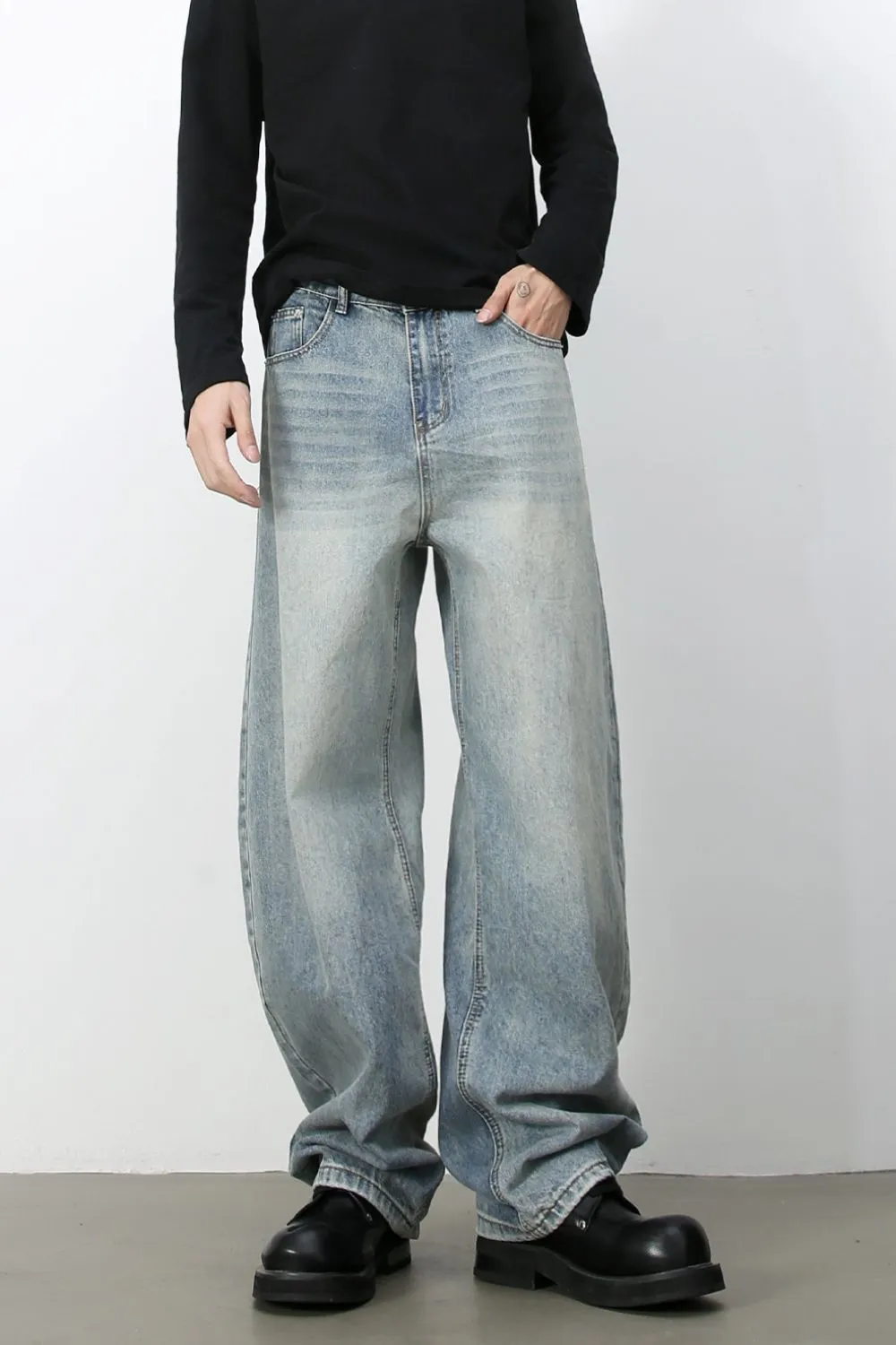 Men's Wide Leg Jeans, image 8
