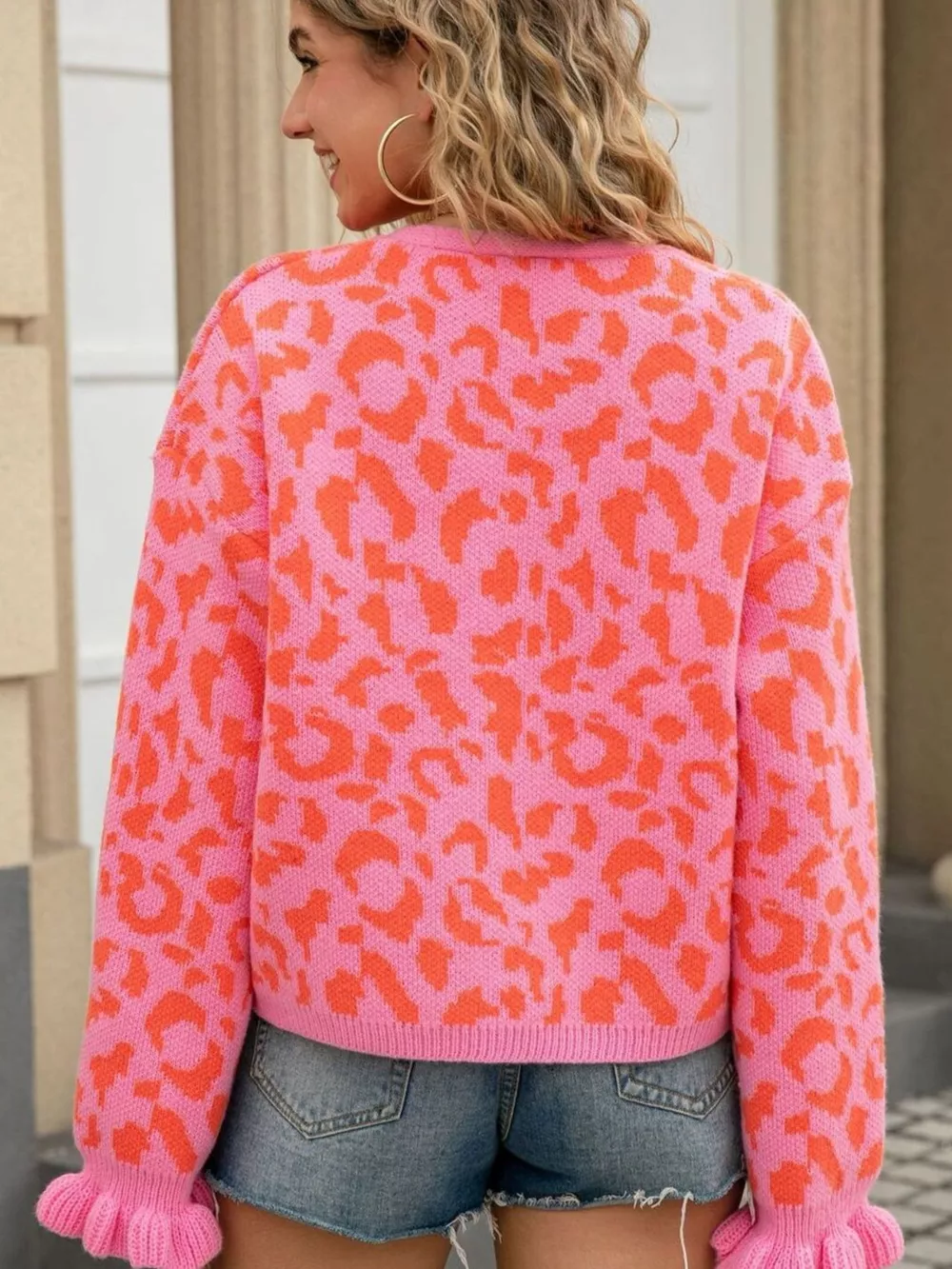Leopard Tie-Front Cardigan, image 17