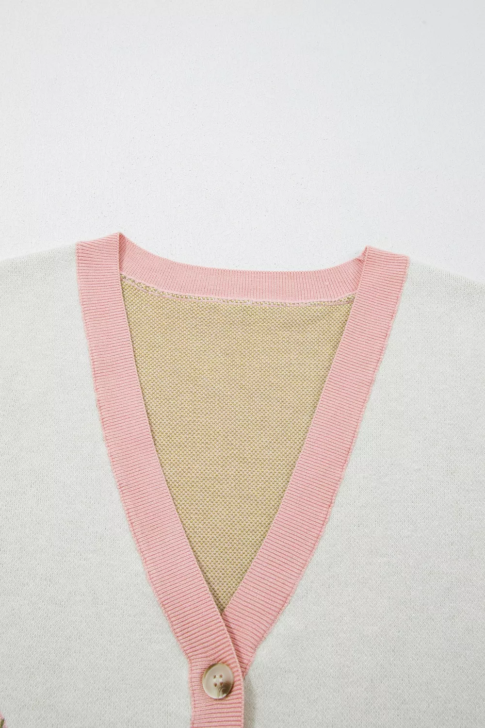 Color Block Trim Button Front Cactus Pattern Western Sweater Vest, image 13
