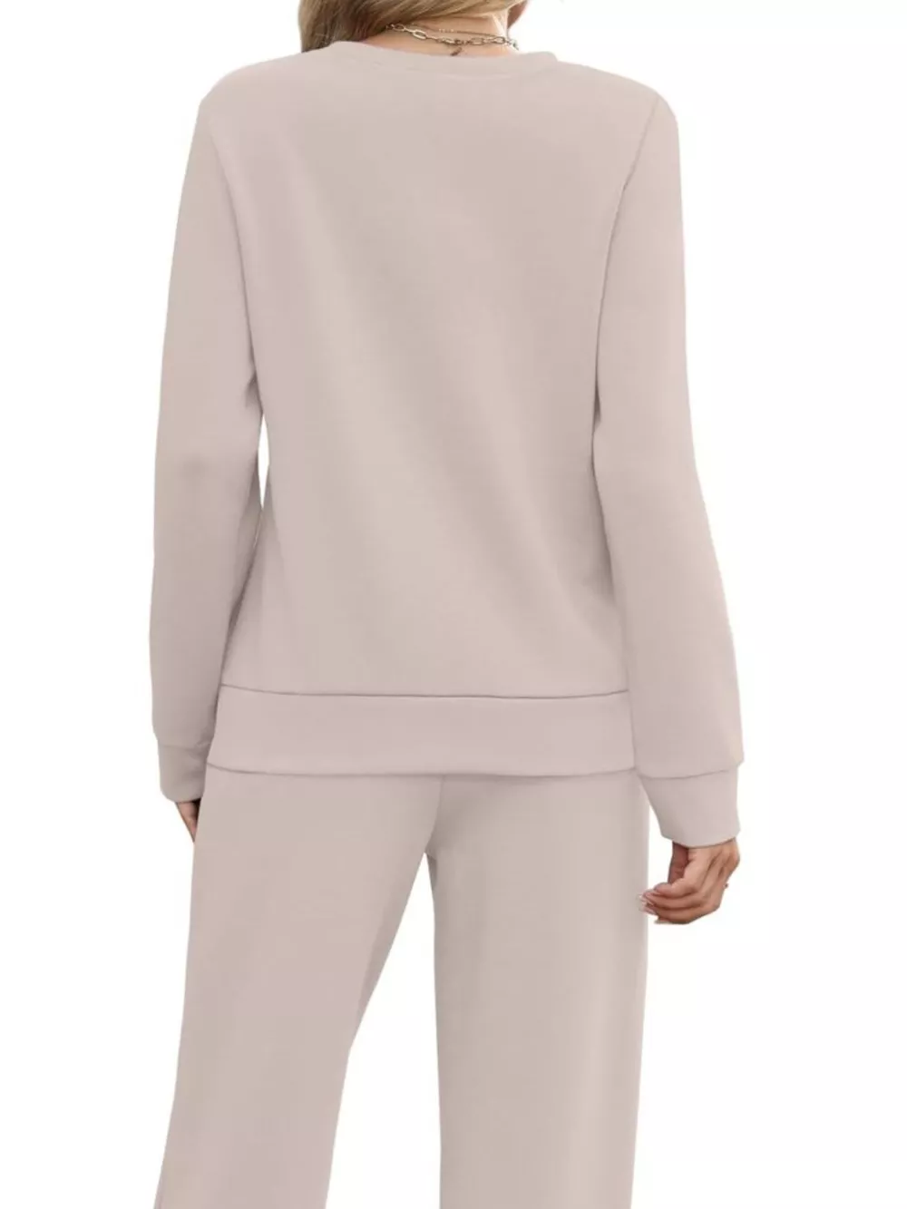 Full Size Casual Long Sleeve Top and Pants Set Plus Size, image 10