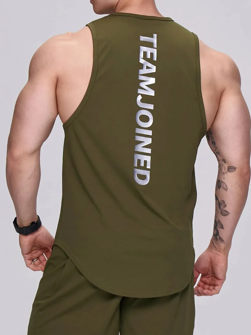Men's Plus Size Letter Round Neck Active Tank, image 10