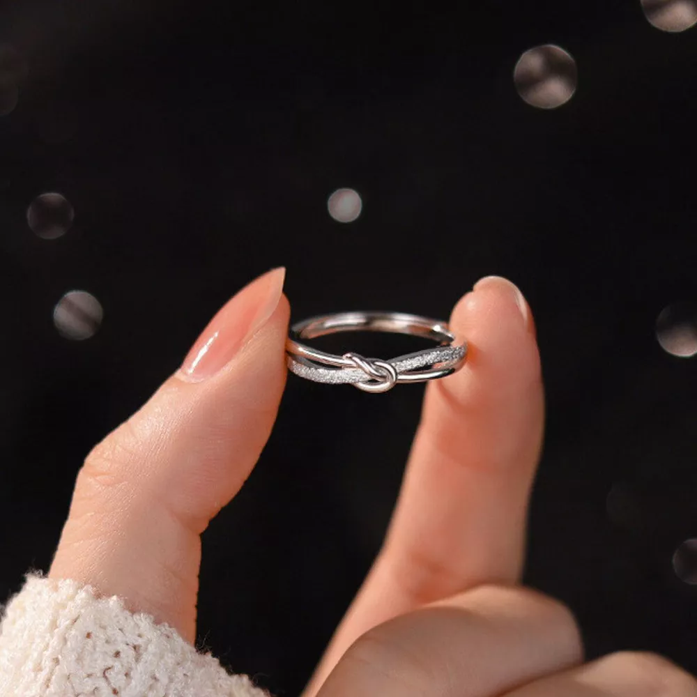 925 Sterling Silver Knot Ring, image 5