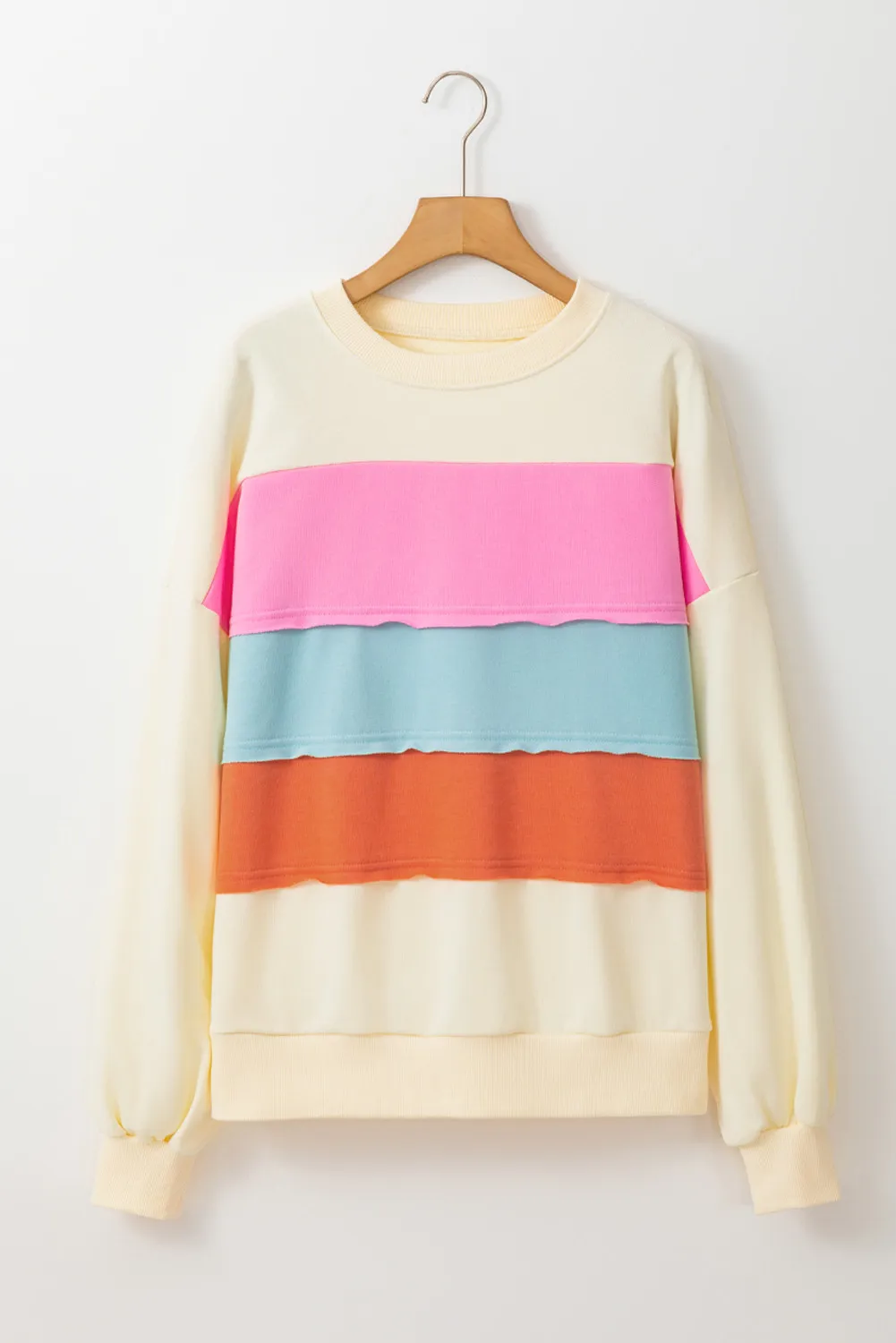 Color Block Long Sleeve Sweatshirt, image 5